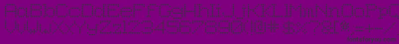 8pin Font – Black Fonts on Purple Background