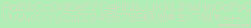 8pin Font – Pink Fonts on Green Background