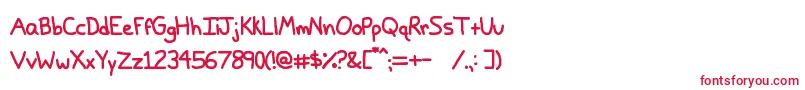 Шрифт PapaGrape – красные шрифты