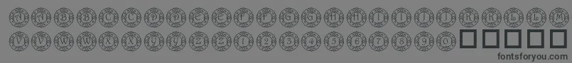 More about PfWreath Font PfWreath Font – Black Fonts on Gray Background