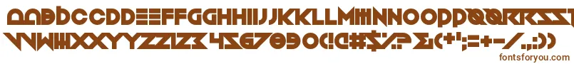 Шрифт Toxico – коричневые шрифты на белом фоне