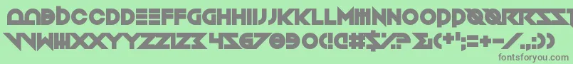 Toxico-Schriftart – Graue Schriften auf grünem Hintergrund