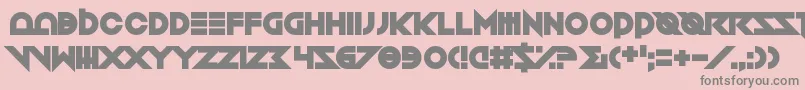 Toxico Font – Gray Fonts on Pink Background