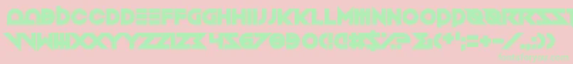 Toxico Font – Green Fonts on Pink Background