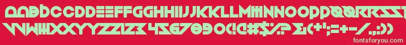 Toxico Font – Green Fonts on Red Background