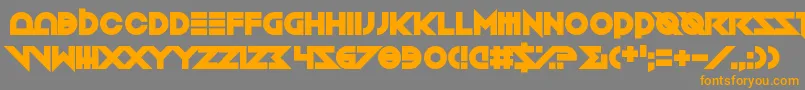 Toxico Font – Orange Fonts on Gray Background