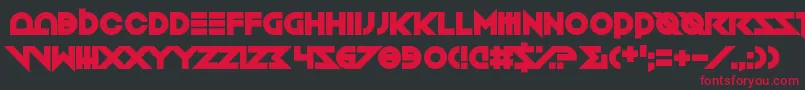 Toxico Font – Red Fonts on Black Background