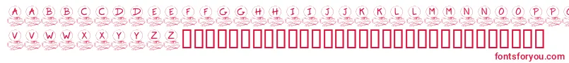 Шрифт KrBalloon – красные шрифты