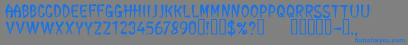 CfgeneraltaoRegular-Schriftart – Blaue Schriften auf grauem Hintergrund