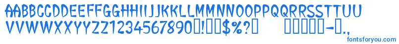 CfgeneraltaoRegular Font – Blue Fonts on White Background