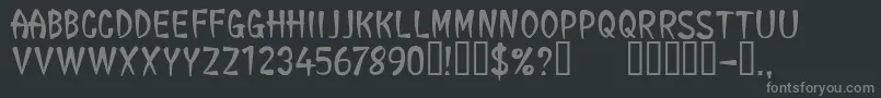 CfgeneraltaoRegular-Schriftart – Graue Schriften auf schwarzem Hintergrund
