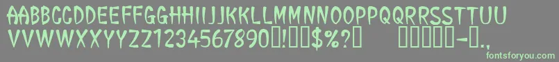 CfgeneraltaoRegular Font – Green Fonts on Gray Background