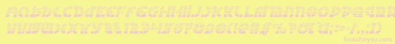 Questlokgradital Font – Pink Fonts on Yellow Background