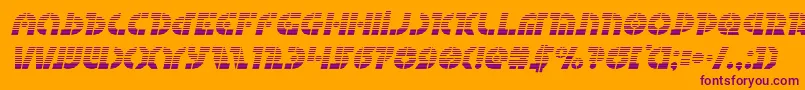 Questlokgradital Font – Purple Fonts on Orange Background