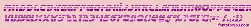 Questlokgradital Font – Purple Fonts on Pink Background
