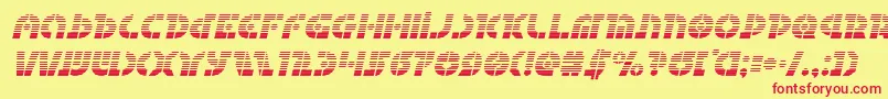 Questlokgradital Font – Red Fonts on Yellow Background