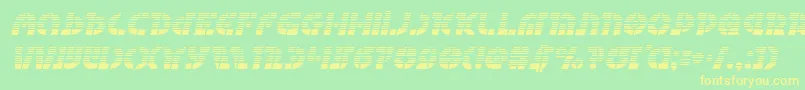 Questlokgradital Font – Yellow Fonts on Green Background