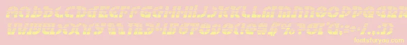 Questlokgradital Font – Yellow Fonts on Pink Background