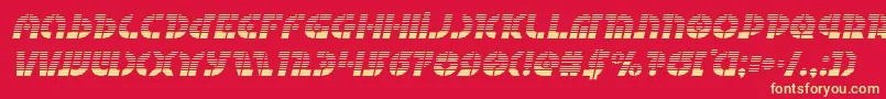 Questlokgradital Font – Yellow Fonts on Red Background