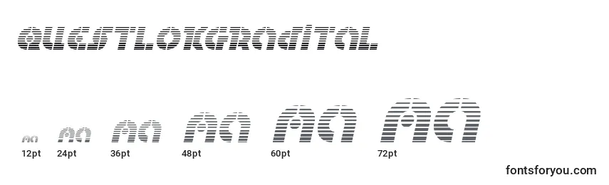 Questlokgradital Font Sizes