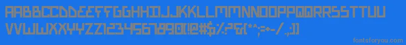 Biotypb Font – Gray Fonts on Blue Background