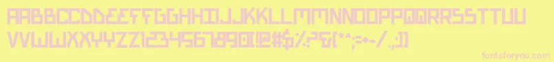 Biotypb Font – Pink Fonts on Yellow Background