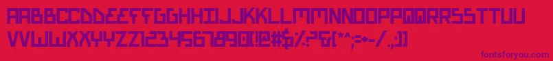 Шрифт Biotypb – фиолетовые шрифты на красном фоне
