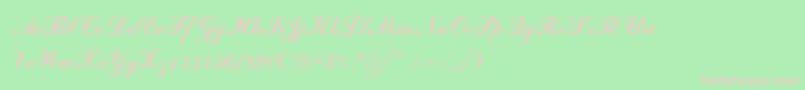 SanasoftArtScript.Kz Font – Pink Fonts on Green Background