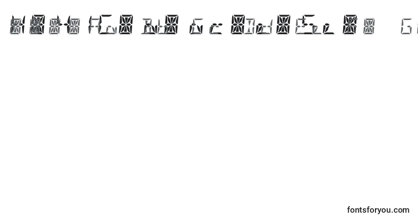 Schriftart Hp41CharacterSet – Alphabet, Zahlen, spezielle Symbole
