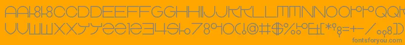 ZdykLibra Font – Gray Fonts on Orange Background