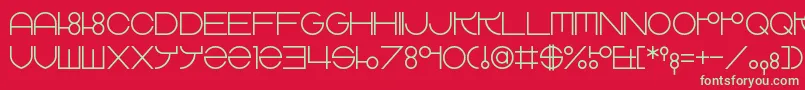 ZdykLibra Font – Green Fonts on Red Background