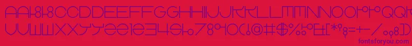 ZdykLibra Font – Purple Fonts on Red Background