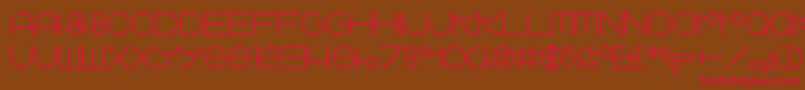 ZdykLibra Font – Red Fonts on Brown Background