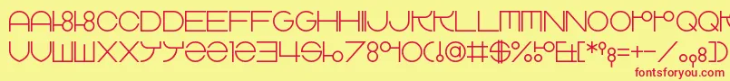 ZdykLibra Font – Red Fonts on Yellow Background