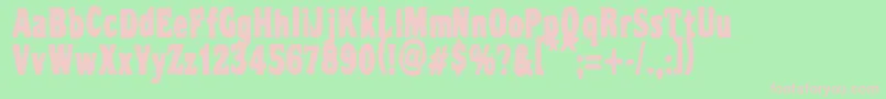 VtcNightofthedrippydeadRegular Font – Pink Fonts on Green Background