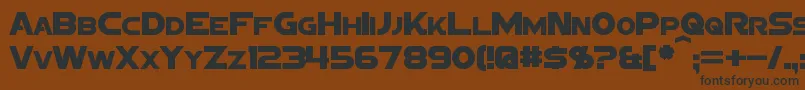 SigmaFiveSans Font – Black Fonts on Brown Background
