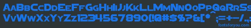 SigmaFiveSans Font – Blue Fonts on Black Background