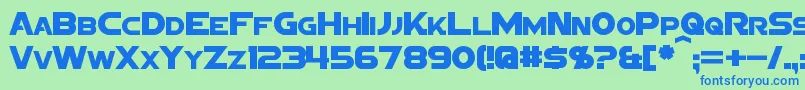 SigmaFiveSans Font – Blue Fonts on Green Background