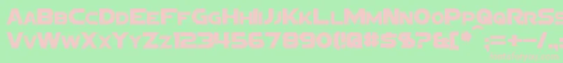 SigmaFiveSans Font – Pink Fonts on Green Background