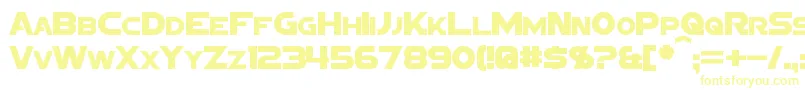 SigmaFiveSans Font – Yellow Fonts on White Background