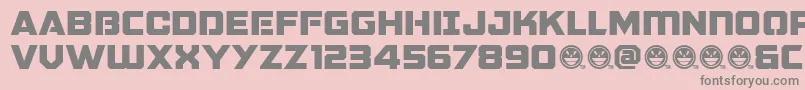 GalacticVanguardianNcv Font – Gray Fonts on Pink Background