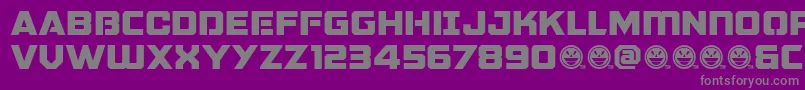 Police GalacticVanguardianNcv – polices grises sur fond violet