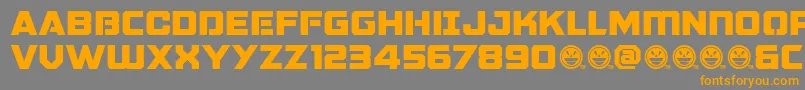GalacticVanguardianNcv Font – Orange Fonts on Gray Background