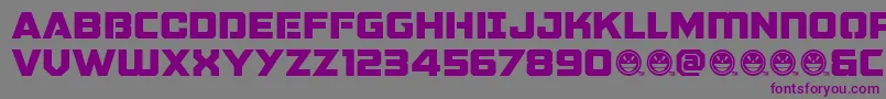 GalacticVanguardianNcv Font – Purple Fonts on Gray Background