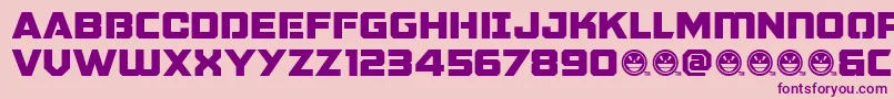 GalacticVanguardianNcv Font – Purple Fonts on Pink Background