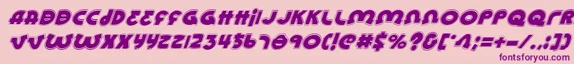 LionelAcademyitalic Font – Purple Fonts on Pink Background