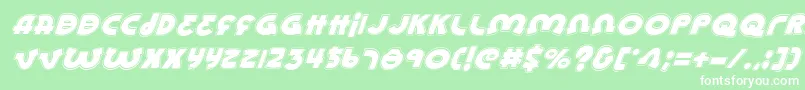 LionelAcademyitalic Font – White Fonts on Green Background