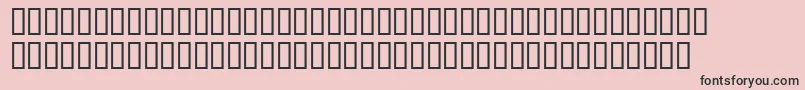 フォントSansserifBold – ピンクの背景に黒い文字