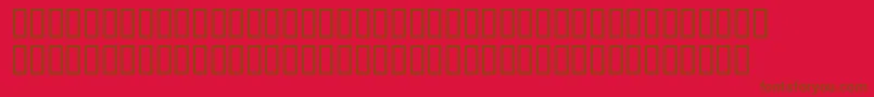 Czcionka SansserifBold – brązowe czcionki na czerwonym tle