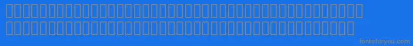 フォントSansserifBold – 青い背景に灰色の文字